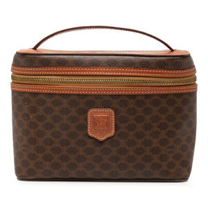Pre-Loved Celine Macadam Coated Canvas Vanity Bag